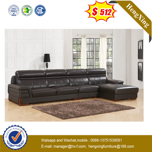 Italy Modern L Shape Leisure Comfortable Living Room Furniture Chaise Long Leather Sofa 