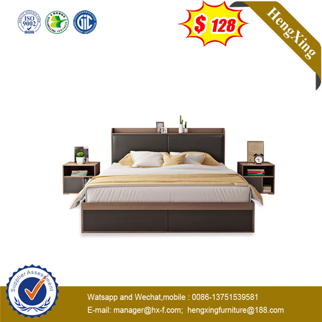 Foshan Enviroment Friendly Melamine Gas Lift Bed Queen Bed 