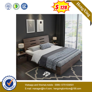 Lecong No Harm for Health Latest Design Beech Shining King Size Bed 