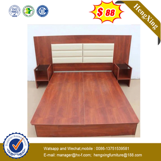 Chinese Fashion Wooden Home Hotel Living Room Modern Bedroom Furniture Double Beds