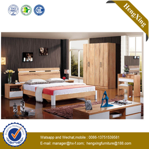 2020 China Foshan Wooden Living Bedroom Furniture Double Bed