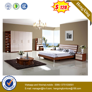  Modern Bedroom Queen Size Bed Home Furniture With Metal Leg