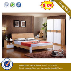 Hot Sell Home Furniture MDF Bedroom An Wood Twin Bed 