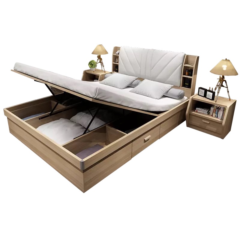 Simple Modern Perfect Craftsmanship Durable Bedroom Furniture Queen Size Bed