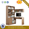 Modern Wooden Home office Children Furniture Study Table Computer Manager Office Desk with book case 