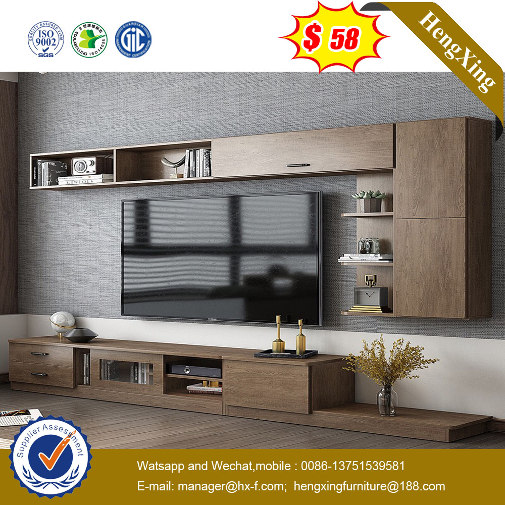Apartment Furniture Fashion Modern Living Room Wooden Rectangular Center TV Stand Cabinet