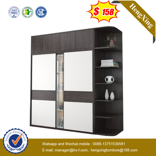 Hot Sale Home Furniture Modern Customized Bedroom Wooden MDF Wardrobe with Corner Storage Shelf