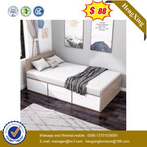 Hot Sale Wooden Furniture Bedroom Gray Bunk PU Children Single Bed