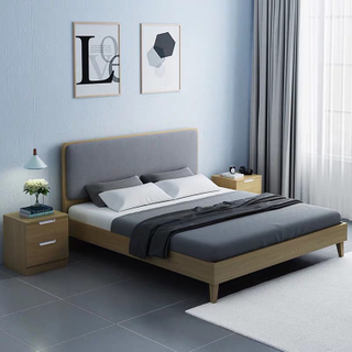 Modern Simple Style Bedroom Furniture 1.5m Double Bed Storage Bed